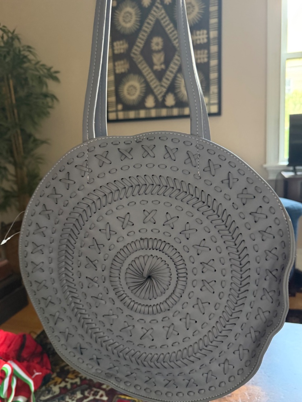 Light Blue Circle Anthropologie Bag - Picture 5 of 5